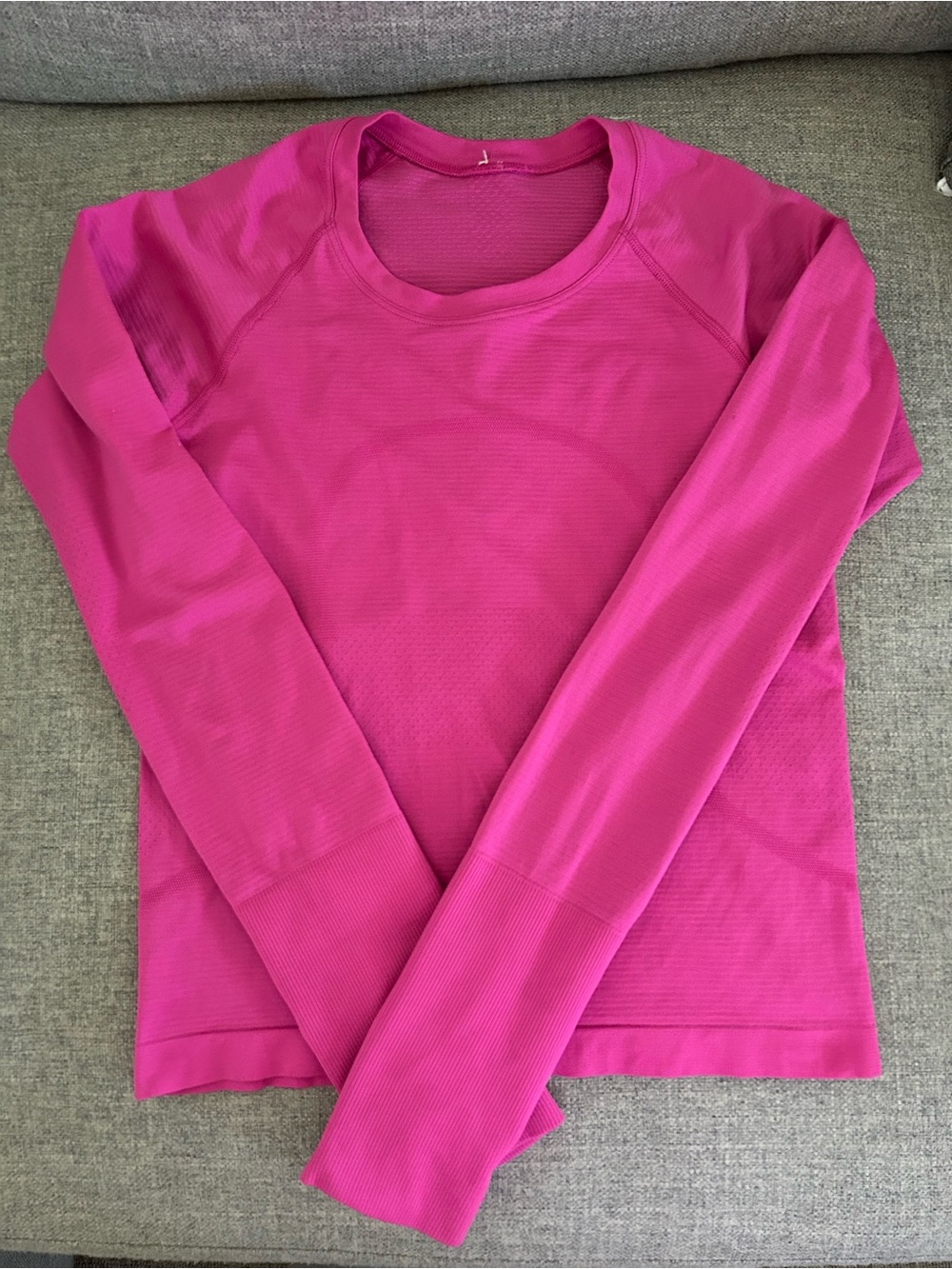 lululemon athletica Women's Crew Neck Top - Fuchsia Pink